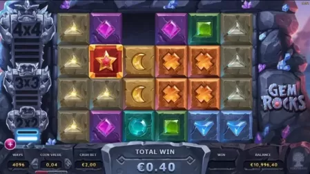 Gem Rocks slot screenshot 1