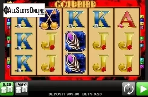 Reel screen. Goldbird from edict