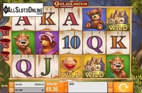 Screen 2. Goldilocks with Achievements Engine from Quickspin