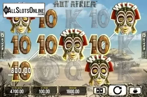 Win Screen. Hot Africa from SYNOT