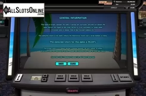 Paytable 5. Hot Cross Bunnies from Realistic