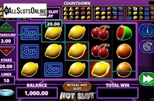 Win screen. Hot Slot (Barcrest) from Barcrest