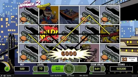 Jack Hammer 2 slot screenshot 5