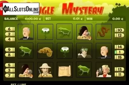 Game Workflow screen. Jungle Mystery from PAF