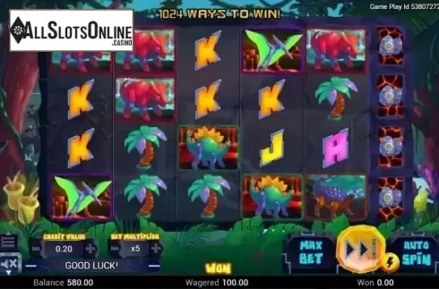 Reel Screen. King Dinosaur from Swintt