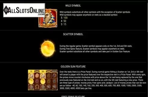 Special symbols screen
