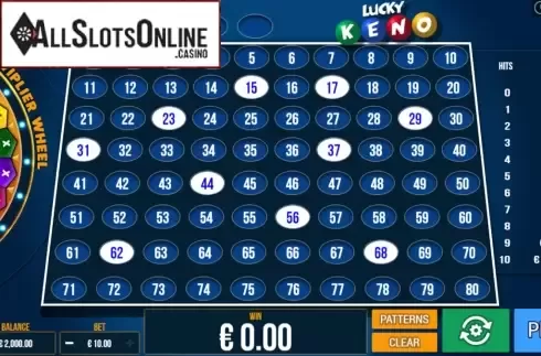 Game Screen 2. Lucky Keno from Pariplay