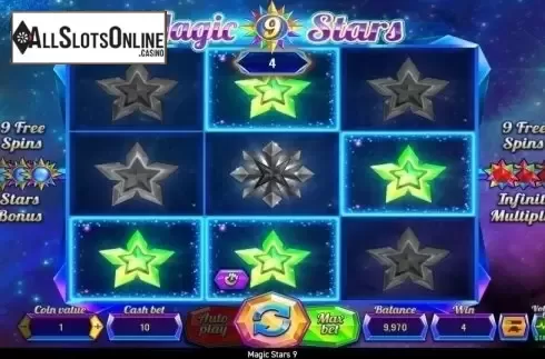 Win Screen 1. Magic Stars 9 from Wazdan
