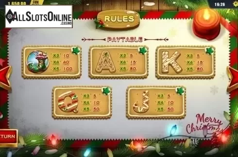 Paytable 2. Merry Xmas (Dream Tech) from Dream Tech