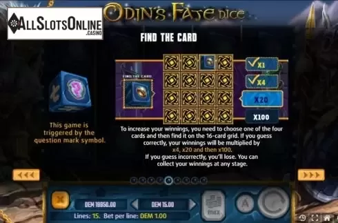 Bonus game screen