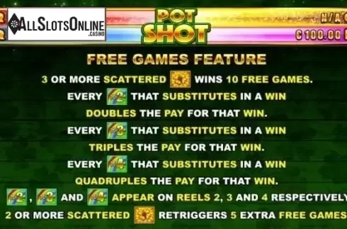 Free Spins. Pot Shot from Skywind Group