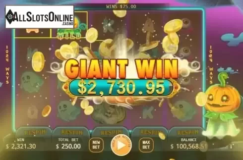 Big win screen