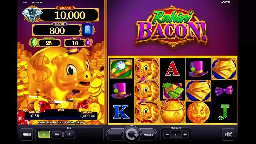 Rakin' Bacon slot screenshot 1