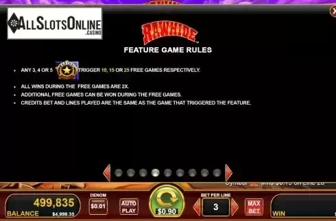 Free Games screen