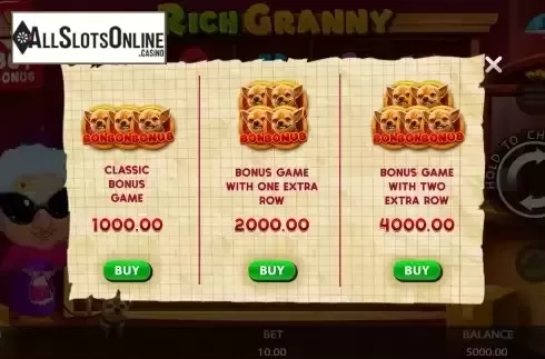 Buy Feature Screen