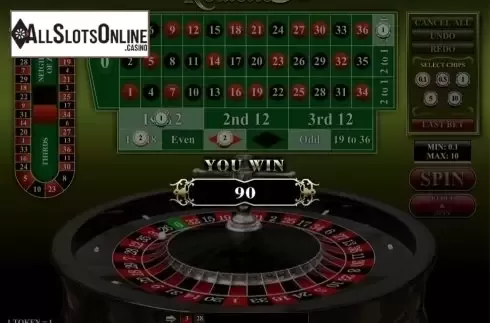 Game Screen. Roulette 3D (iSoftBet) from iSoftBet
