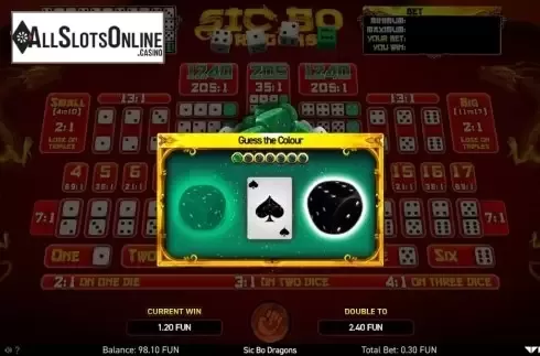 Gamble. Sic Bo Dragons from Wazdan