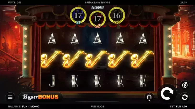 Speakeasy Boost slot screenshot 1