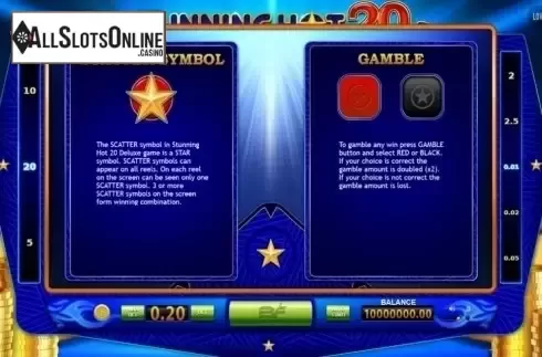 Screen4. Stunning Hot 20 Deluxe from BF games