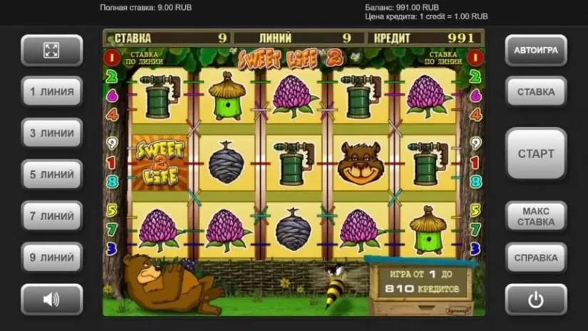 Sweet Life 2 slot screenshot 2