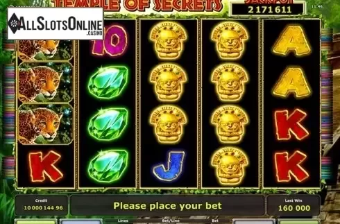 Screen 1. Temple of Secrets from Greentube