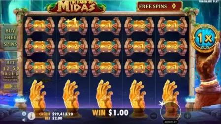 The Hand of Midas slot screenshot 5