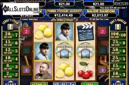 Win Screen. The Three Stooges 2 from RTG