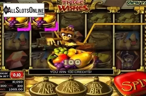 Win. Three Wishes from Betsoft
