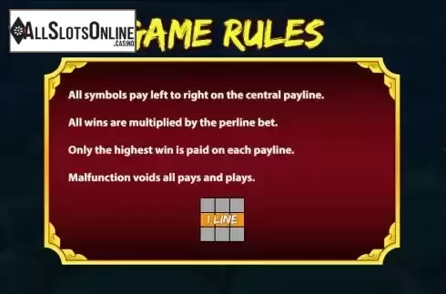 Pay line screen