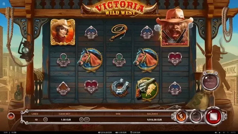 Victoria Wild West slot screenshot 3
