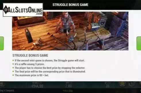 Bonus game screen 2