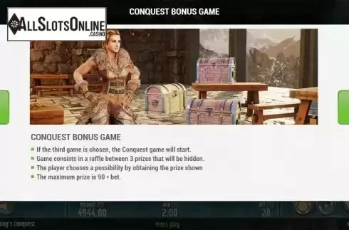 Bonus game screen 3
