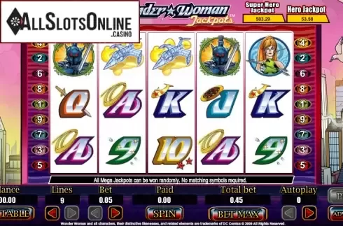 Screen4. Wonder Woman Jackpots from Amaya