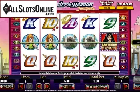 Screen5. Wonder Woman Jackpots from Amaya