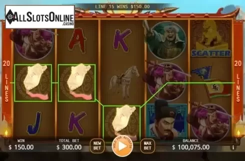 Win screen 2. Yue Fei from KA Gaming