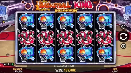 Basketball King Hold and Win slot screenshot 6
