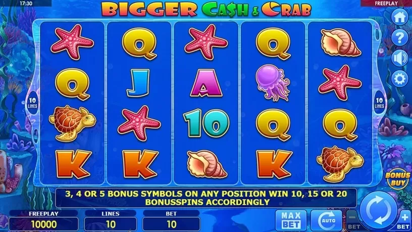 Bigger Cash & Crab slot screenshot 1