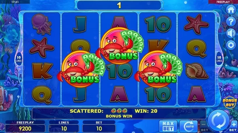 Bigger Cash & Crab slot screenshot 2