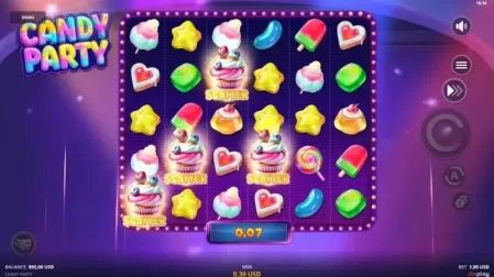 Candy Party slot screenshot 2