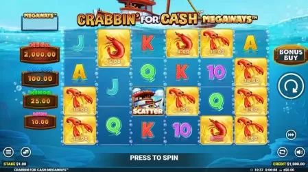 Crabbin’ For Cash Megaways slot screenshot 1