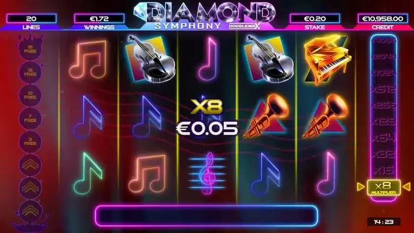 Diamond Symphony DoubleMax slot screenshot 4