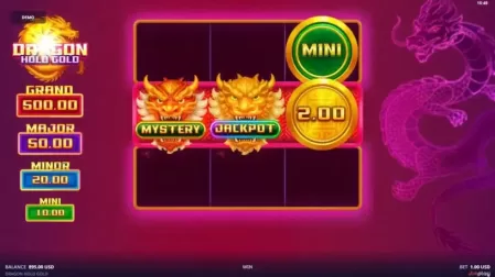 Dragon Hold Gold slot screenshot 2