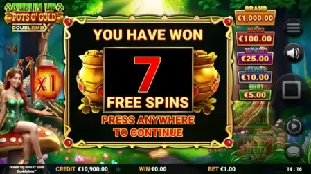 Dublin Up Pots OGold slot screenshot 2