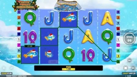 Fishin’ Frenzy Christmas slot screenshot 2