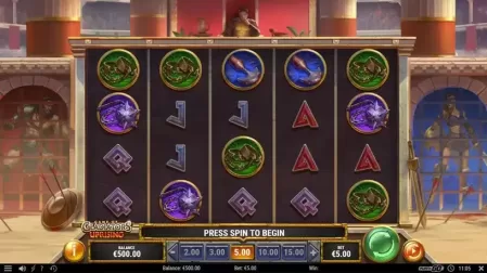 Game of Gladiators Uprising slot screenshot 1