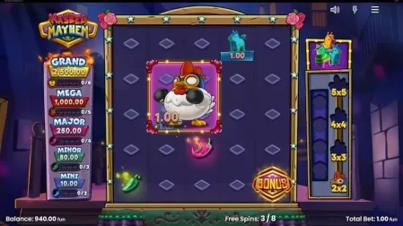 Masked Mayhem slot screenshot 4