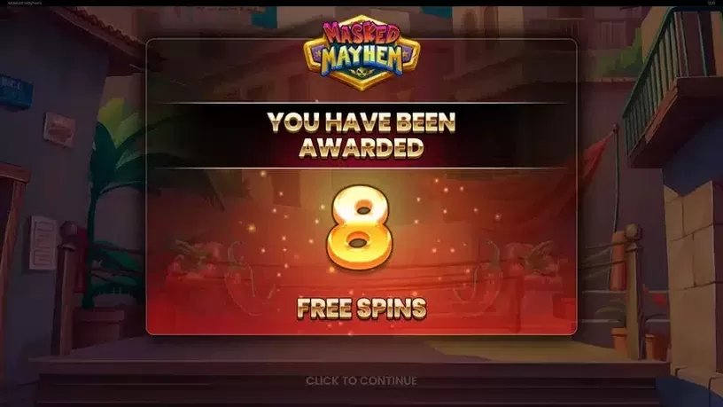 Masked Mayhem slot screenshot 3