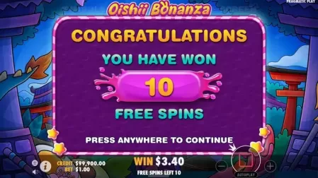Oishii Bonanza slot screenshot 3