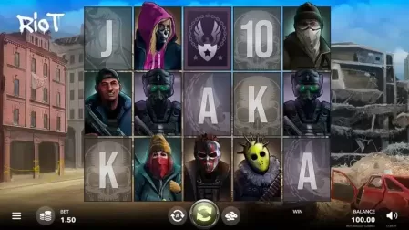 Riot slot screenshot 1