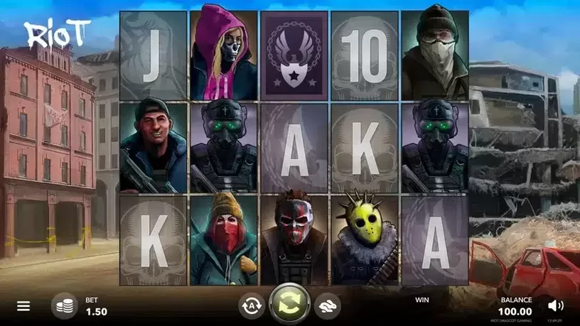 Riot slot screenshot 1